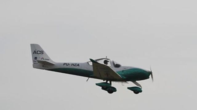 El primer vuelo de un avión eléctrico hecho en América del Sur