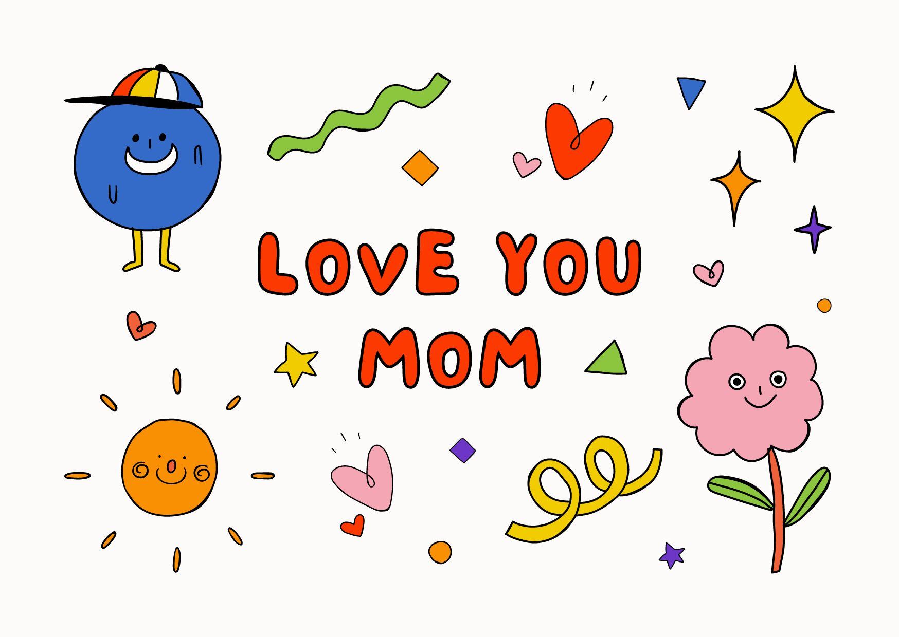 Estas son tarjetas por el Día de la Madre. Foto: Canva