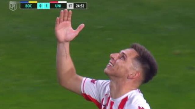 Daniel Juárez adelantó por 1-0 a Unión vs. Boca Juniors desde los doce pasos | VIDEO