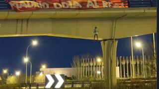“Madrid odia al Real”: hinchas cuelgan muñeco de Vinícius Jr. de un puente | VIDEO
