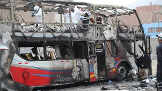 Fiori: dos heridos por incendio en bus siniestrado en SMP se encuentran en estado crítico