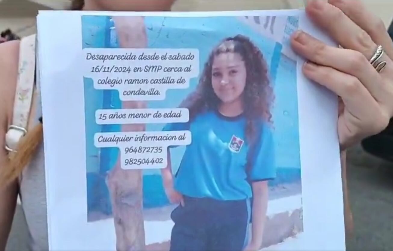 San Martín de Porres: buscan a adolescente desaparecida hace tres días. (Foto: Captura de pantalla)