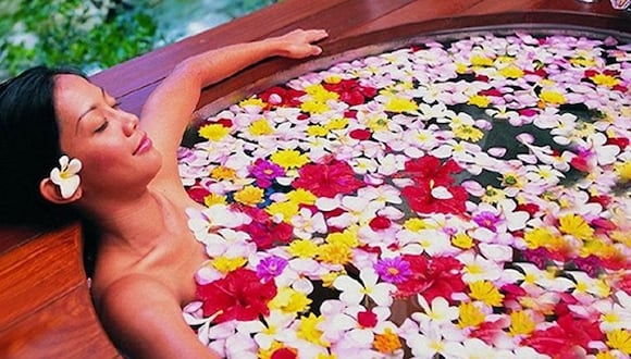 Baño de florecimiento. (Foto: Difusión)