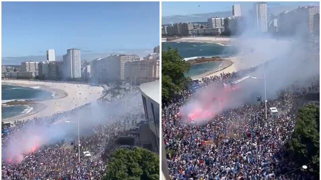 Scaloni se emocionó con el masivo apoyo de los hinchas del Deportivo La Coruña | VIDEO