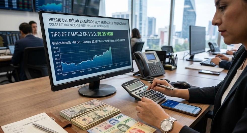 Precio del Dólar en México hoy, miércoles 7 de octubre 2026: tipo de cambio USD a MXN y cuánto vale