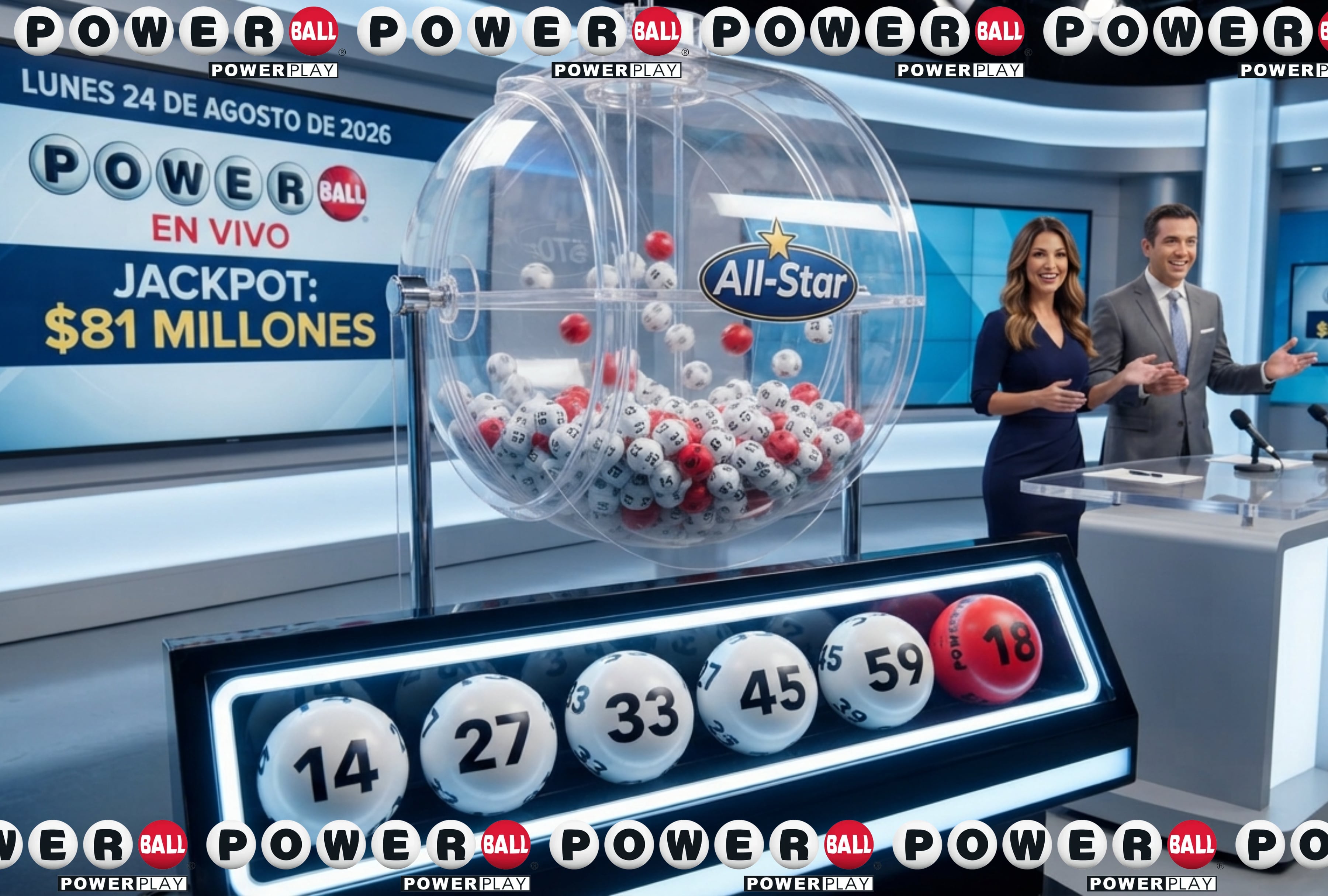 Números ganadores del Powerball: mira los resultados del sorteo jackpot del 24 de agosto 2026 con premio mayor de 81 millones de dólares