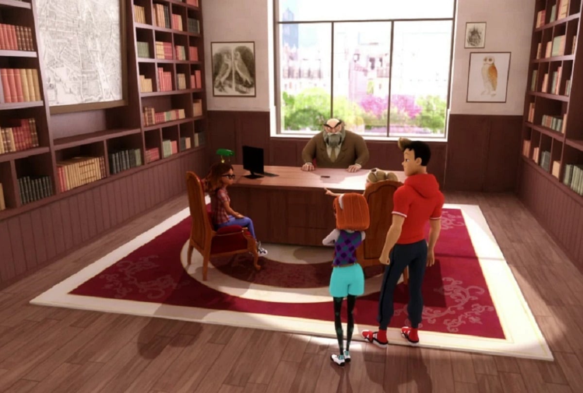 La oficina del director del Colegio Françoise Dupont en la serie animada "Miraculous: Las aventuras de Ladybug" (Foto: AB International Distribution)