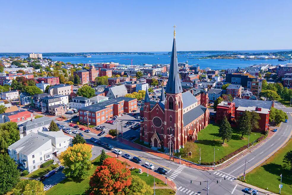 El costo de las viviendas en Portland, Maine no es muy alto (Foto: Norwegian Cuise Line)