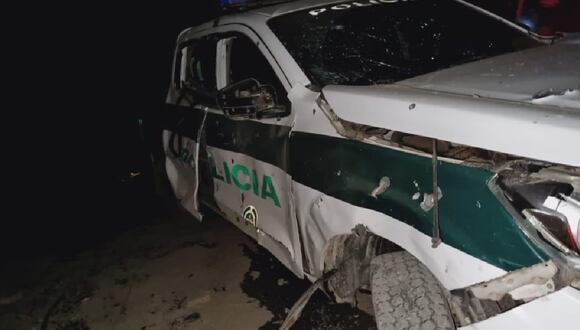 Una patrulla colombiana atacada en Nariño, el 21 de septiembre de 2023. (Foto de Semana)