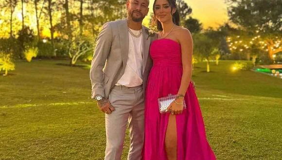 Neymar Jr y Bruna Biancardi juntos en un matrimonio. (Foto: IG @neymarjr)