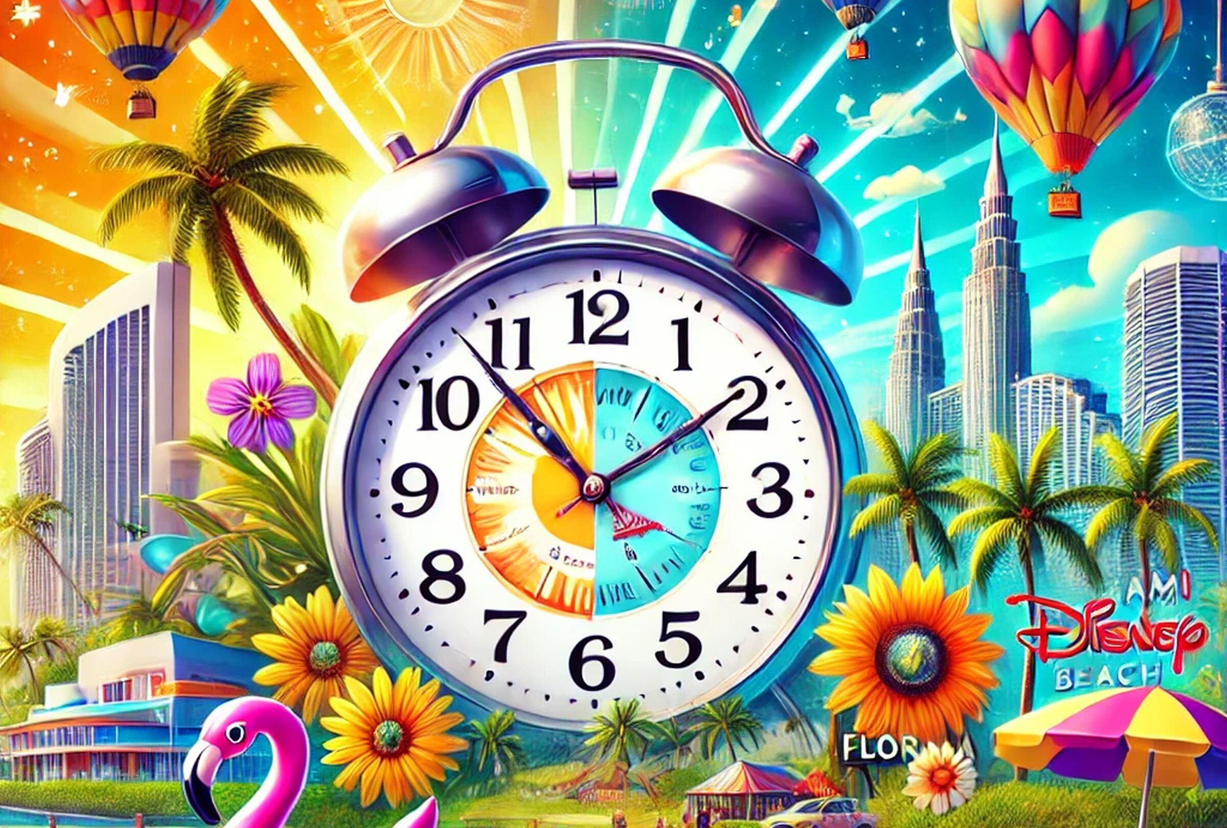 El cambio de hora en Florida para 2025 ocurrirá el segundo domingo de marzo. (Foto: Open AI)