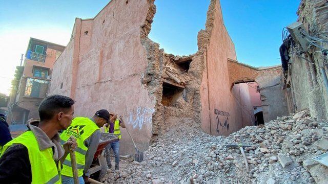 Muchos edificios en Marruecos se han derrumbado por el terremoto. (Reuters).