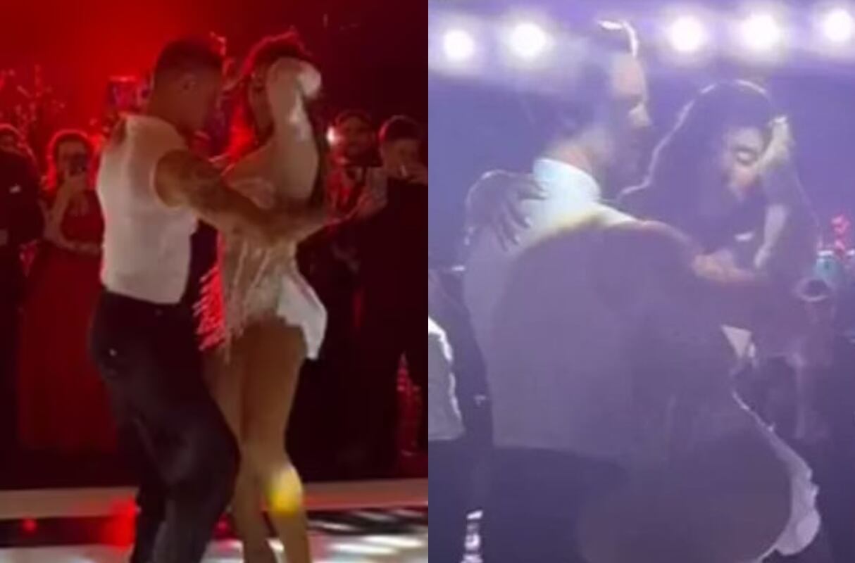 Así fue el primer baile de la modelo Melissa Paredes y Anthony Aranda como esposos. (Foto: Captura de video)
