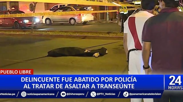 Pueblo Libre: Policía abatió a balazos a presunto delincuente en la Av. Bolívar | VIDEO