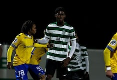 ¡A celebrar! Víctor Guzmán marcó su primer gol con el Sporting Club de Portugal