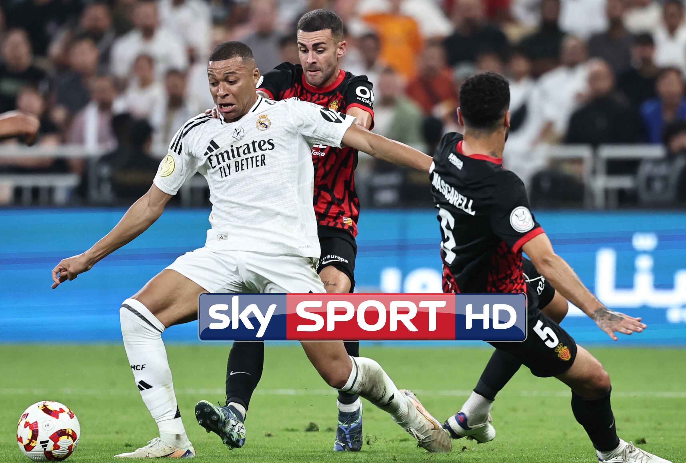 Cobertura oficial de SKY Sports en México para ver el partido entre Real Madrid y Mallorca este miércoles 14 de mayo por la fecha 36 de LaLiga de España 2024-25. (Foto: FADEL SENNA / AFP)