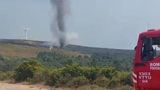 Portugal: Un tornado de fuego se formó durante un incendio forestal