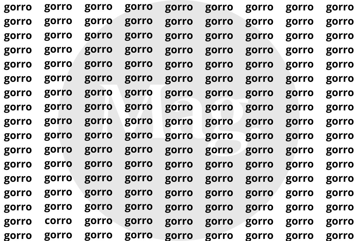 ¿Puedes encontrar la palabra diferente a "gorro" en esta imagen en solo 8 segundos? ¡Reta tu atención! (foto: Mag)