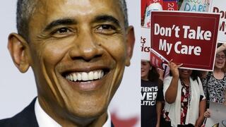 Obama celebra: "El 'Obamacare' está aquí para quedarse"