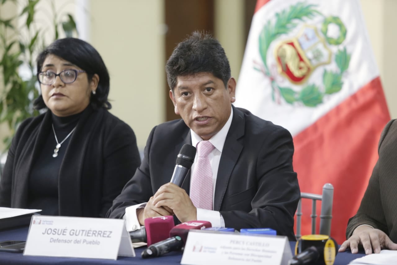 El defensor del Pueblo, Josué Gutiérrez, se pronunció sobre el pedido de la Procuraduría para iniciar diligencias en su contra por pronunciarse a favor de Nadine Heredia. (Foto: César Bueno / @photo.gec)