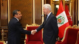 Ollanta Humala recibió a Bill Clinton en Palacio de Gobierno