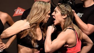UFC: el feroz careo entre Ronda Rousey y Bethe Correia (VIDEO)