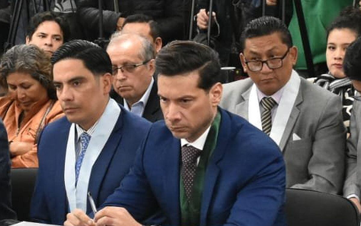 Luis Vivanco en una audiencia cuando se pedía prisión preventiva contra Nicanor Boluarte. (Foto: Poder Judicial)