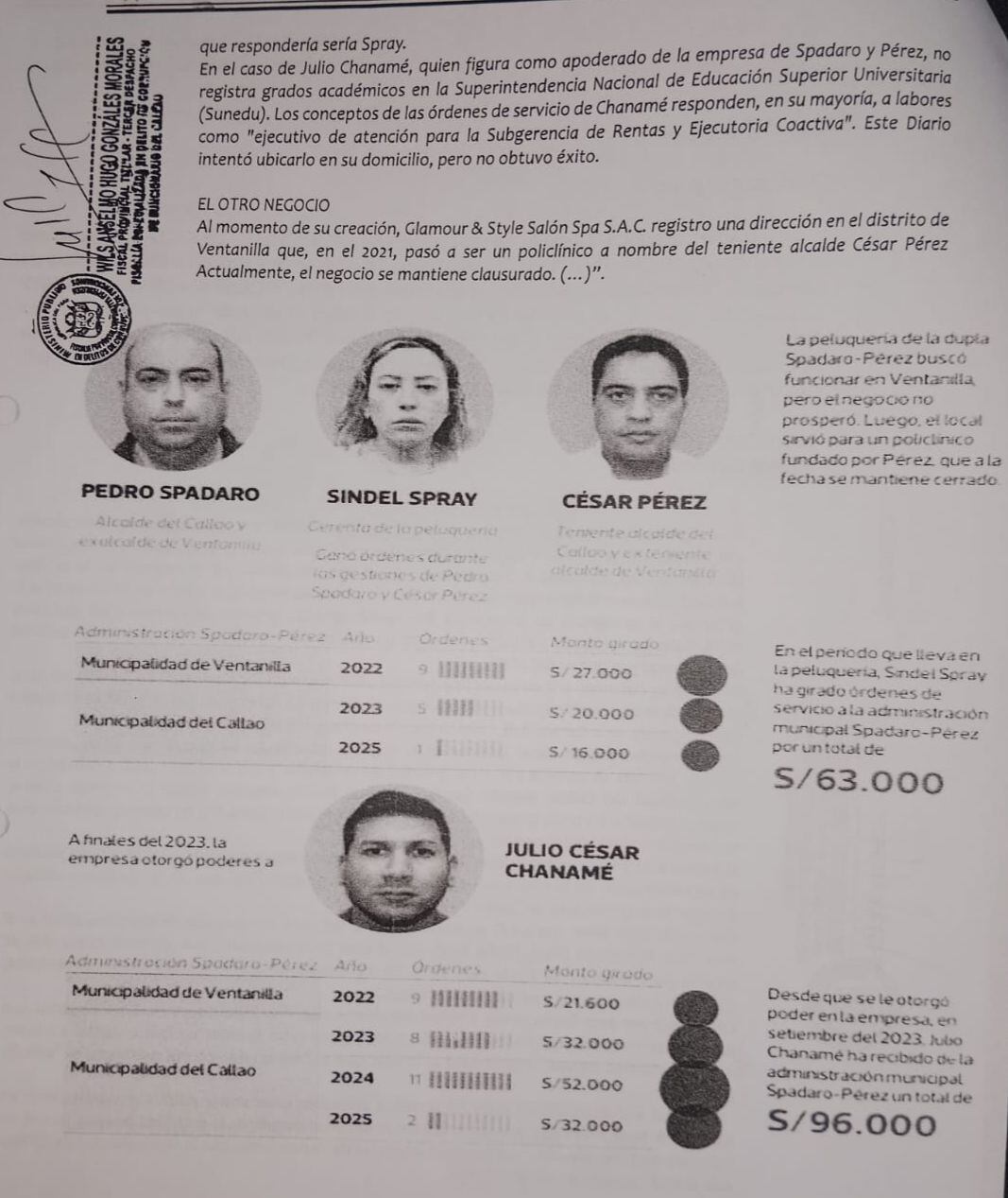 La Fiscalía Anticorrupción indagará los hechos revelados por la Unidad de Investigación de El Comercio.