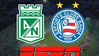 ESPN transmitió el partido Atlético Nacional 1-0 Bahía por Copa Libertadores 2025
