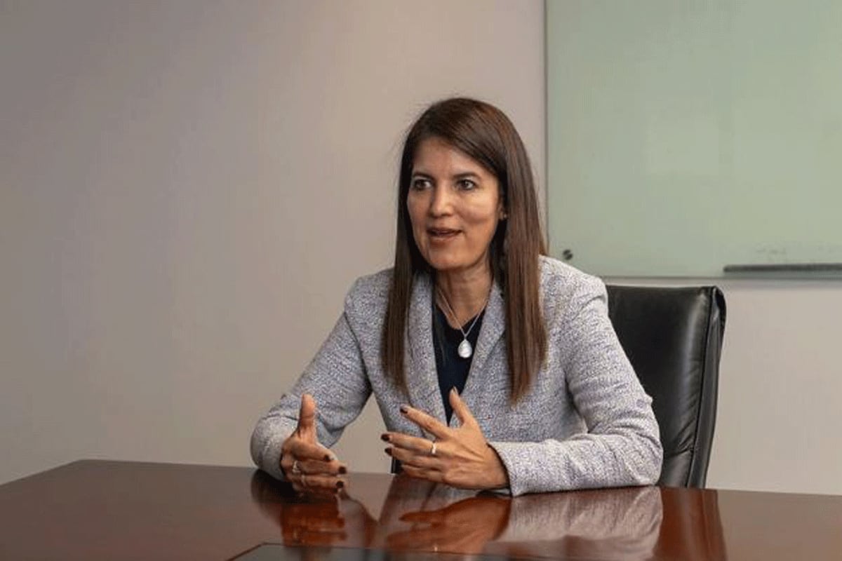 Julia Torreblanca, participó en la cumbre minera Perumin 37. Foto: GEC.