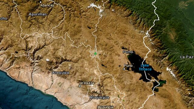 Temblor de magnitud 3.7 se registró esta madrugada en Puno