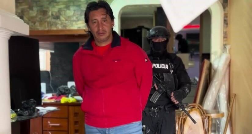 Fabricio Colón Pico se escapó de la cárcel de Riobamba. (Policía Nacional de Ecuador).