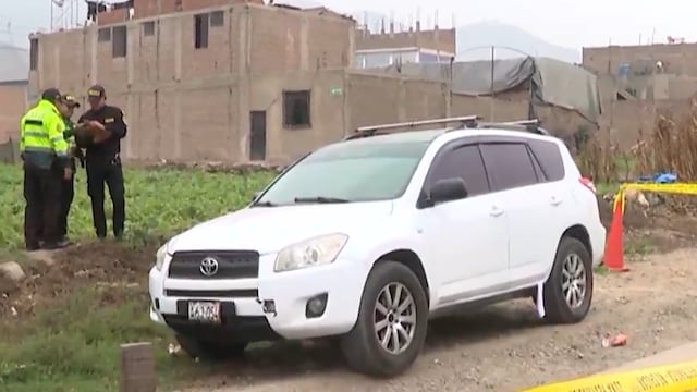 Identifican a pareja hallada muerta dentro de auto abandonado en Chosica