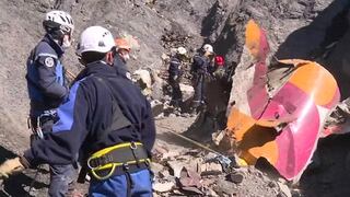 Nuevas imágenes de los restos del avión de Germanwings