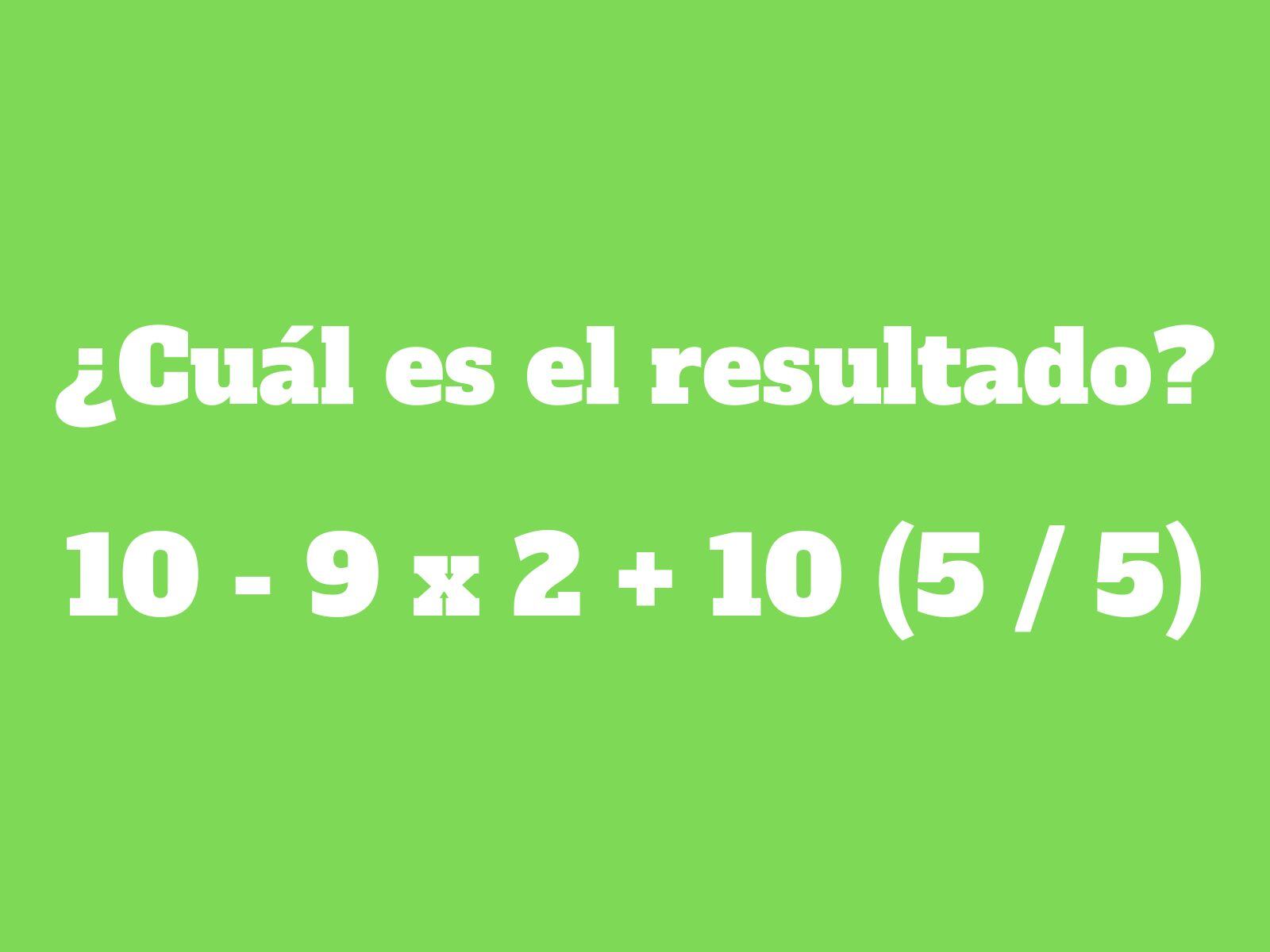 Reto matemático: Trata de solucionar este problema lo más rápido posible. (Creación: Mag)