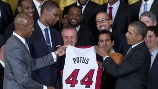 NBA: Obama recibió a Miami Heat en homenaje por su título