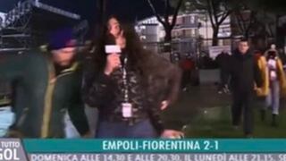 La reportera italiana acosada en plena transmisión en vivo revela que recibe amenazas