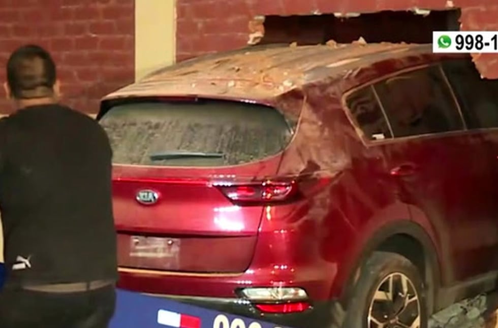 La conductora realizó una mala maniobra y chocó. Foto: América Noticias