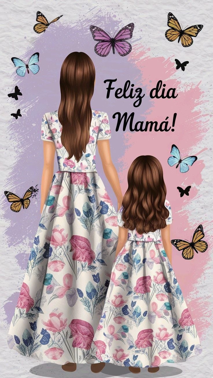 Elige una de estas tarjetas para festejar un ¡Feliz Día de la Madre! desde México este 2025, con mensajes y frases para compartir en WhatsApp. (Foto: Pinterest)