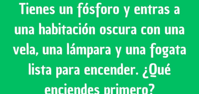 El enigma del fósforo que un 4% resolvió: ¿Hallarás su respuesta en 10 segundos?