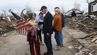 Biden visita Kentucky tras tornados y promete su ayuda para reconstrucción