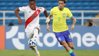 Dura caída | Perú fue goleado 0-3 por Brasil en el Sudamericano sub 20 