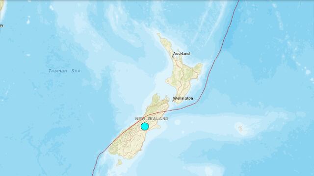 Terremoto de magnitud 6,2 sacude la isla sur de Nueva Zelanda