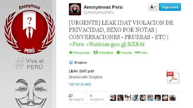 Anonymus Perú denuncia que empleados de IDAT extorsionan a alumnas