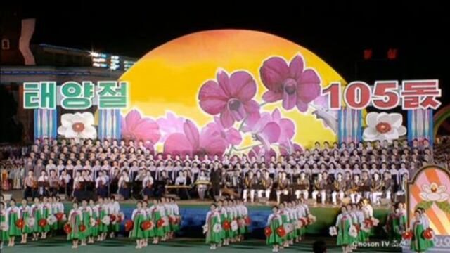 Así celebran los 105 años de Kim Il-sung en Corea del Norte