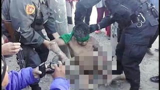Arequipa: PNP rescata a presunto ladrón que era linchado