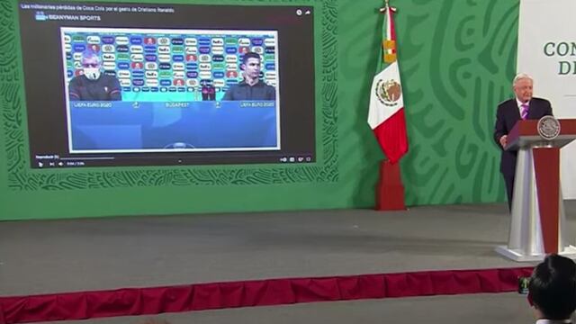 “Tengan para que aprendan”: AMLO aplaude gesto de Cristiano Ronaldo contra Coca Cola | VIDEO