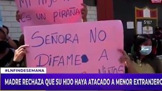 “Mi niño nunca ha hecho eso, es tranquilo”: Madre rechaza que su hijo haya agredido a escolar extranjero en Puente Piedra | VIDEO 