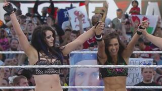 WrestleMania 31: Paige y Aj Lee vencieron a las hermanas Bella