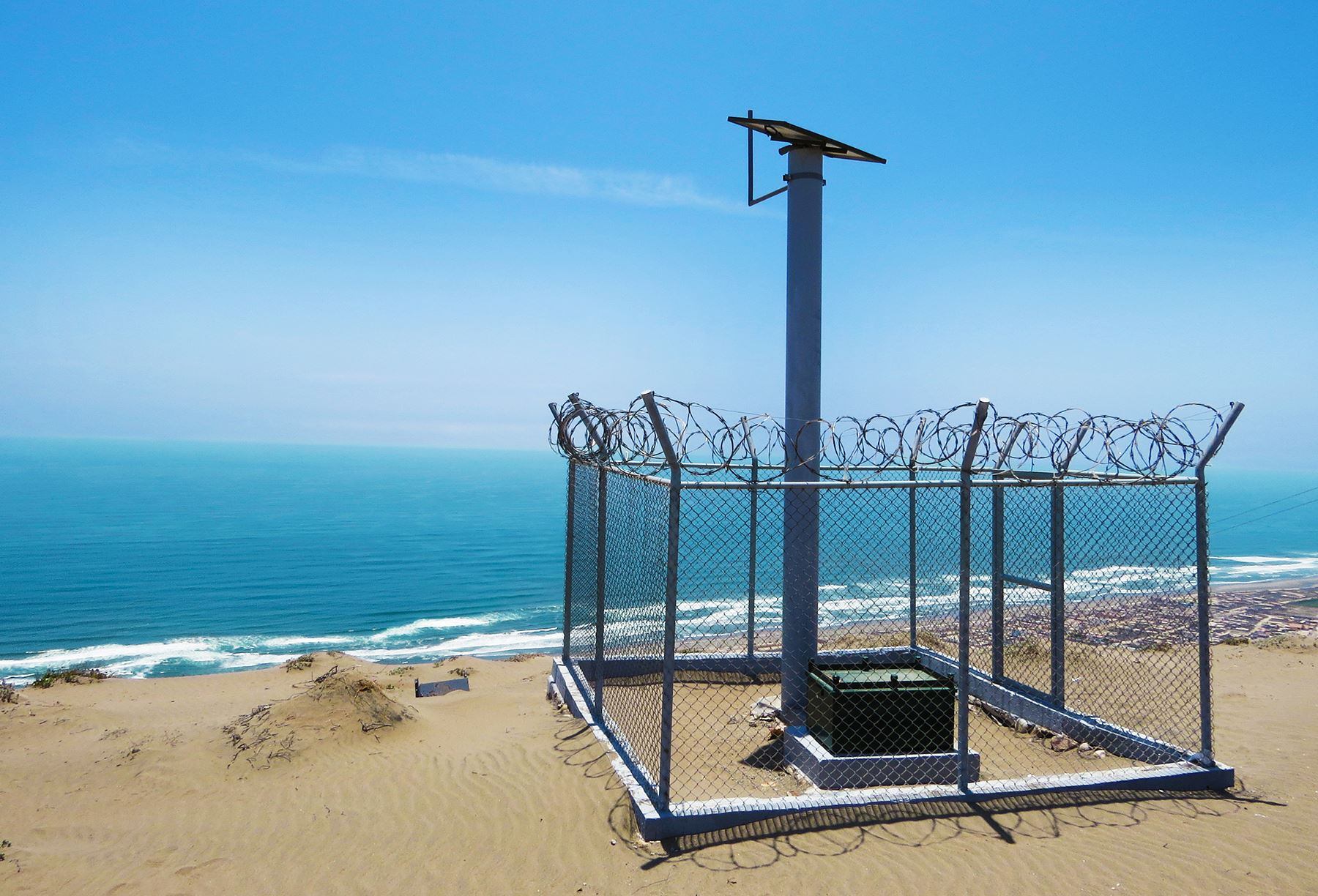 Estación del Sistema de Alerta Sísmica Peruano (SASPe) en La Punta, Callao. Foto: IGP